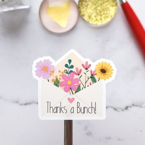 Thank You Stickers/Shipping/Product Packaging Sticker Label/Small Business Sticker/Floral Thank You Stickers