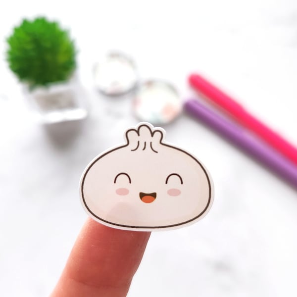 Mini Dumpling Sticker Pack/Dumpling Sticker Pack - 6 Individual Stickers