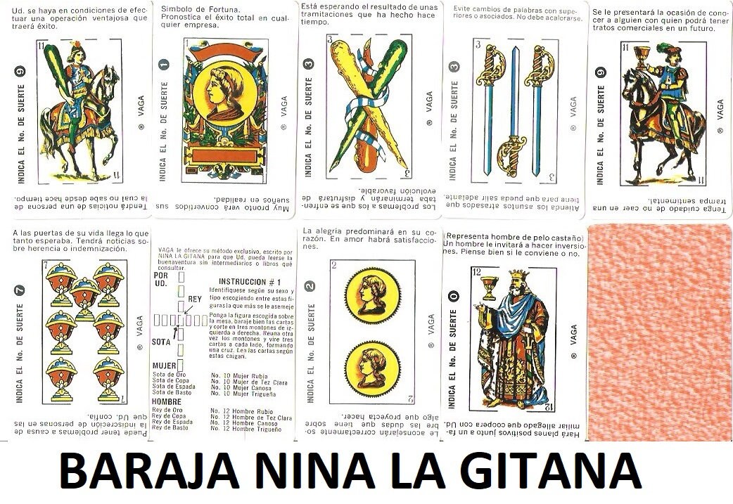 Dos barajas españolas con significados | Etsy
