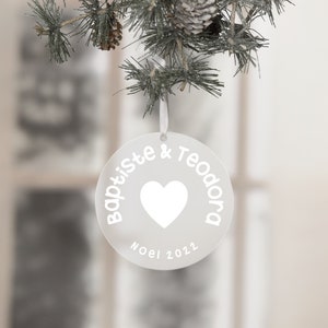 Personalized decoration Christmas - ornaments / names (parties, birthday, gift, friends, family, couple, tree)