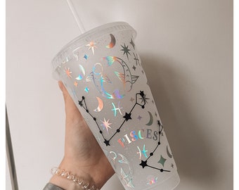 Personalized tumbler - Astrology zodiac/ Cold Cup / Personalized gift, personalized gift, birthday, bachelorette party, birth, friends, family