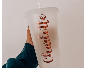Personalized cup - First name / Cold Cup / Personalized gift, gift, birthday, bachelorette party, wedding, pregnancy, birth, friends, family