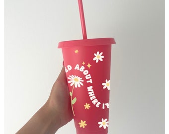 Cold Cup Grateful / Gobelet réutilisable / Cadeau personnalisé, anniversaire, EVJ, mariage, grossesse, naissance, amis, famille