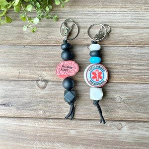 Handmade Epilepsy & Diabetic Awareness Keychain - Customizable Support Accessory with Stylish Design, Perfect Gift Idea