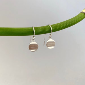 Hanging plate earrings 925 silver