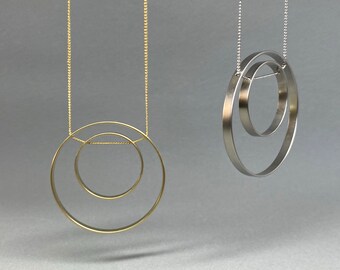 Luxus Statement Halskette IKITA Paris Kette-Kabel Emaille Paillette Versilbert Luxus Statement Halskette IKITA Paris Kette-Kabel Emaille Paillette Versilbert
