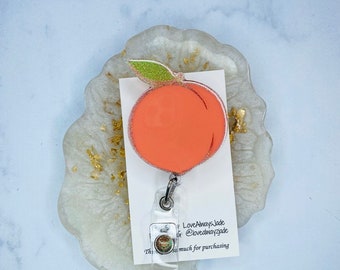 glitter badge reel unique gift. badge reel Nursing Peach and rose gold custom handmade badge reel nursing gift medical glitter