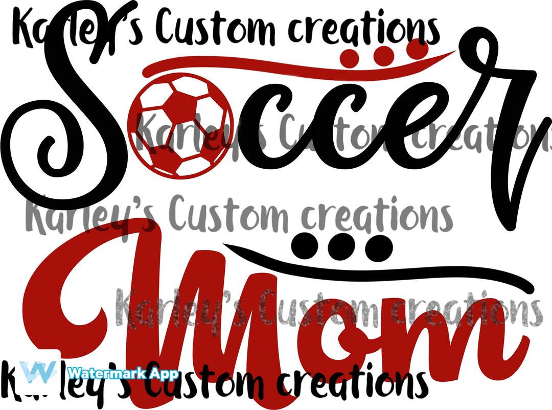 Soccer Mom Png Svg Soccer Mom Shirt Svg Full Color Digital Etsy