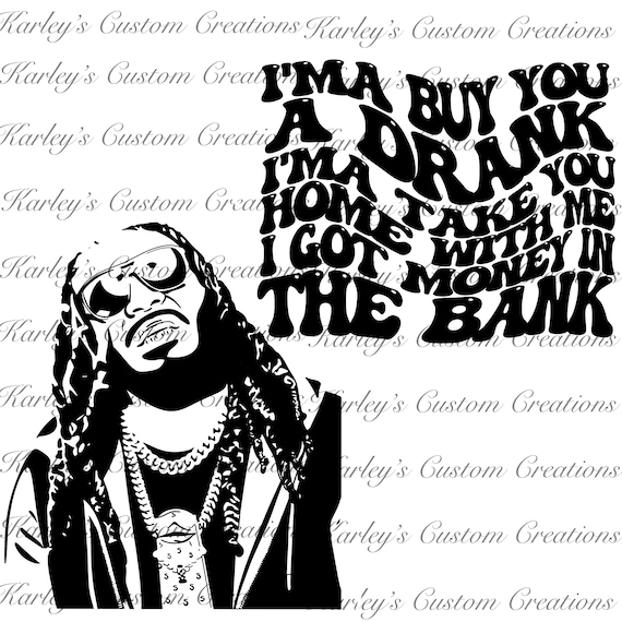 Tpain Imma Buy You a Drank Imma Take You Home With Me SVG & PNG Combo Pack.  Retro Print Svg and Png. T-pain Line Drawing Svg and Png -  Canada