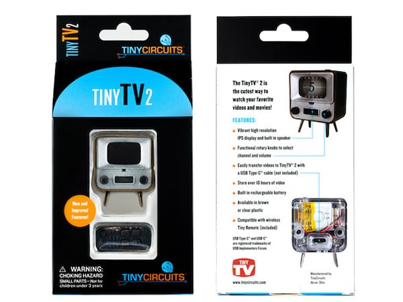 Tinytv®2 Working Vintage TV With Remote | Custom Video for