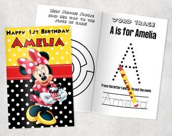 Minnie Coloring Book | Etsy