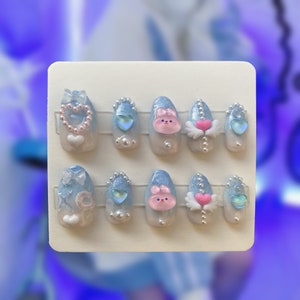 J-fashion Tenshi Kaiwai Press-on Nails