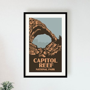 Capitol Reef Utah Poster - National Park Print
