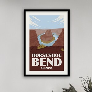 Horseshoe Bend Arizona Poster - Desert River Print