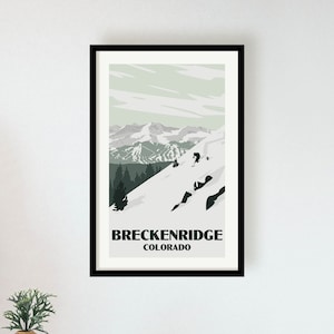 Breckenridge Colorado Poster - Mountain Ski Area Print