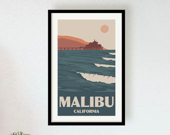 Malibu California Men's Sweatshirt Gift Zuma Beach Surfing CA Crewneck S-3X Malibu California Men's Sweatshirt Gift Zuma Beach Surfing CA Crewneck S-3X