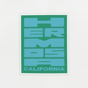 Hermosa Retro California Poster - Surf Spot - Los Angeles Beach Print