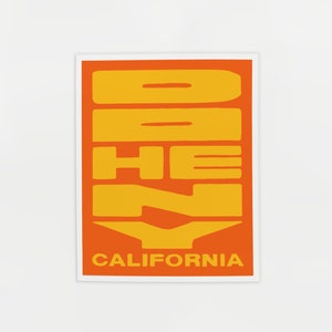 Doheny Retro California Poster - Surf Spot - Orange County State Beach Print