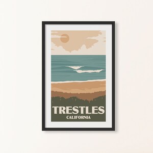 Trestles California Poster Surf Beach Print image 2