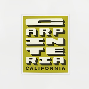 Carpinteria Retro California Poster - Surf Spot - Santa Barbara County Print