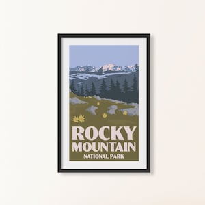 Rocky Mountain Colorado Poster -  National Park Print
