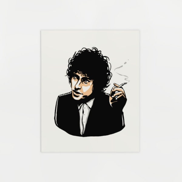 Bob Dylan Print 02- Don't Think Twice - Illustration Poster