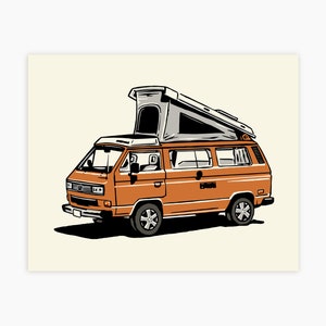 Volkswagen Vanagon - Westvalia Van Living Print