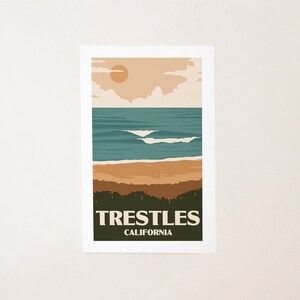 Trestles California Poster Surf Beach Print image 3