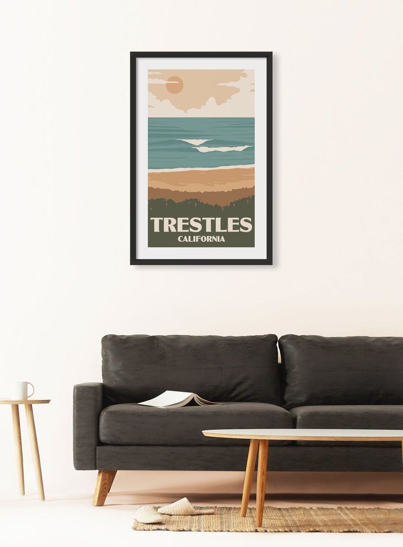 Trestles California Poster Surf Beach Print image 2