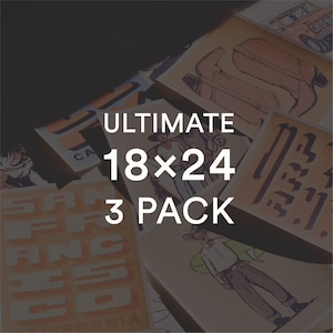 Set van 3 ultieme print 18 x 24 inch - illustratieposter