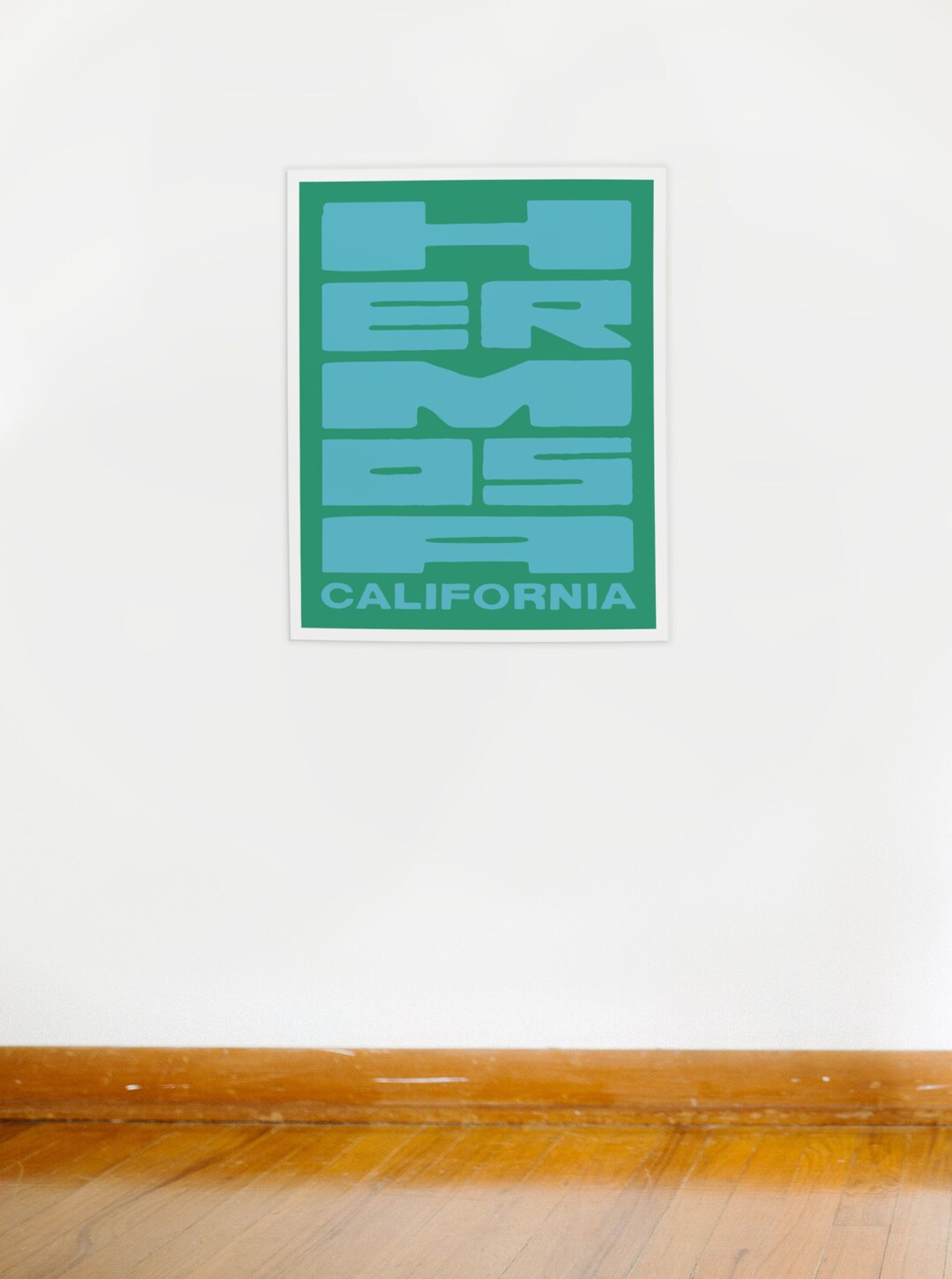 Hermosa Retro California Poster - Surf Spot - Los Angeles Beach Print ...