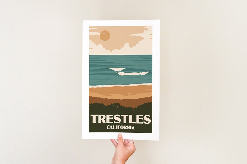 Trestles California Poster Surf Beach Print image 4