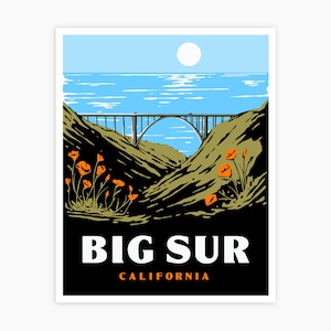 Big Sur California - Bixby Bridge Print - Coast Poster