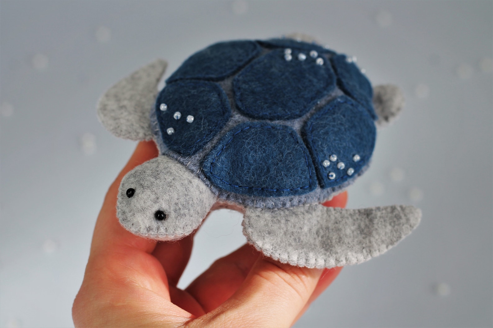 PDF Felt Sea Turtle pattern felt ornament Ocean pattern Etsy