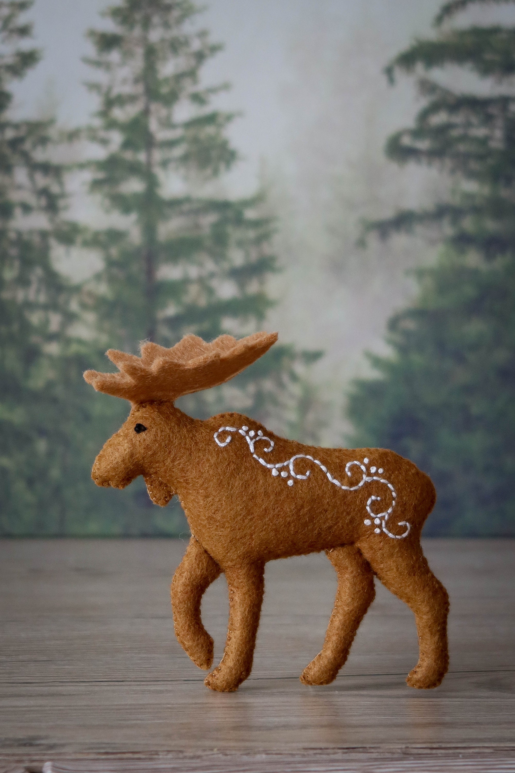 Moose Patterns Moose Sewing Pattern, PDF SVG Felt Pattern, Felt Moose Ornament, Felt ...