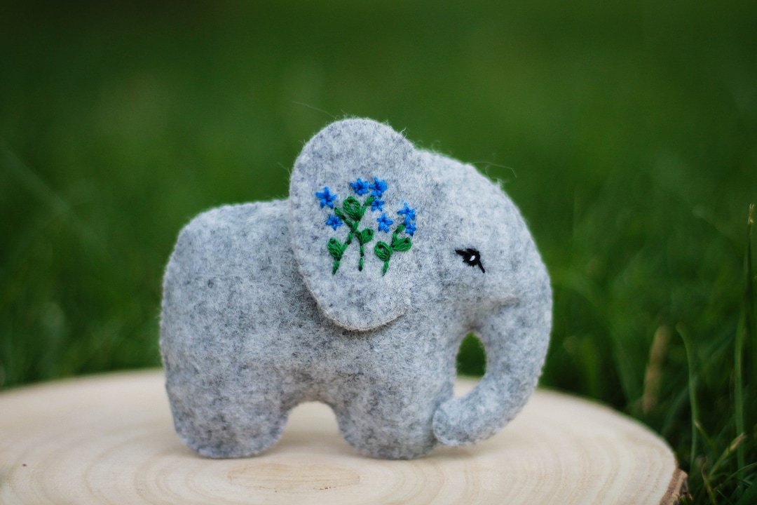Elefanten Schnittmuster, Filzgirlande, Babyhandy Schnittmuster