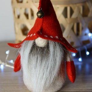Gnomes de Noël avec arbre, motif de couture SVG PDF, ornements en feutre, motif en feutre, gnome d'hiver image 10