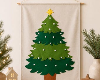 Adventskalendermönster | Julgransfiltmönster | nedräkningskalender | Juldekorationsmönster | filt julrea