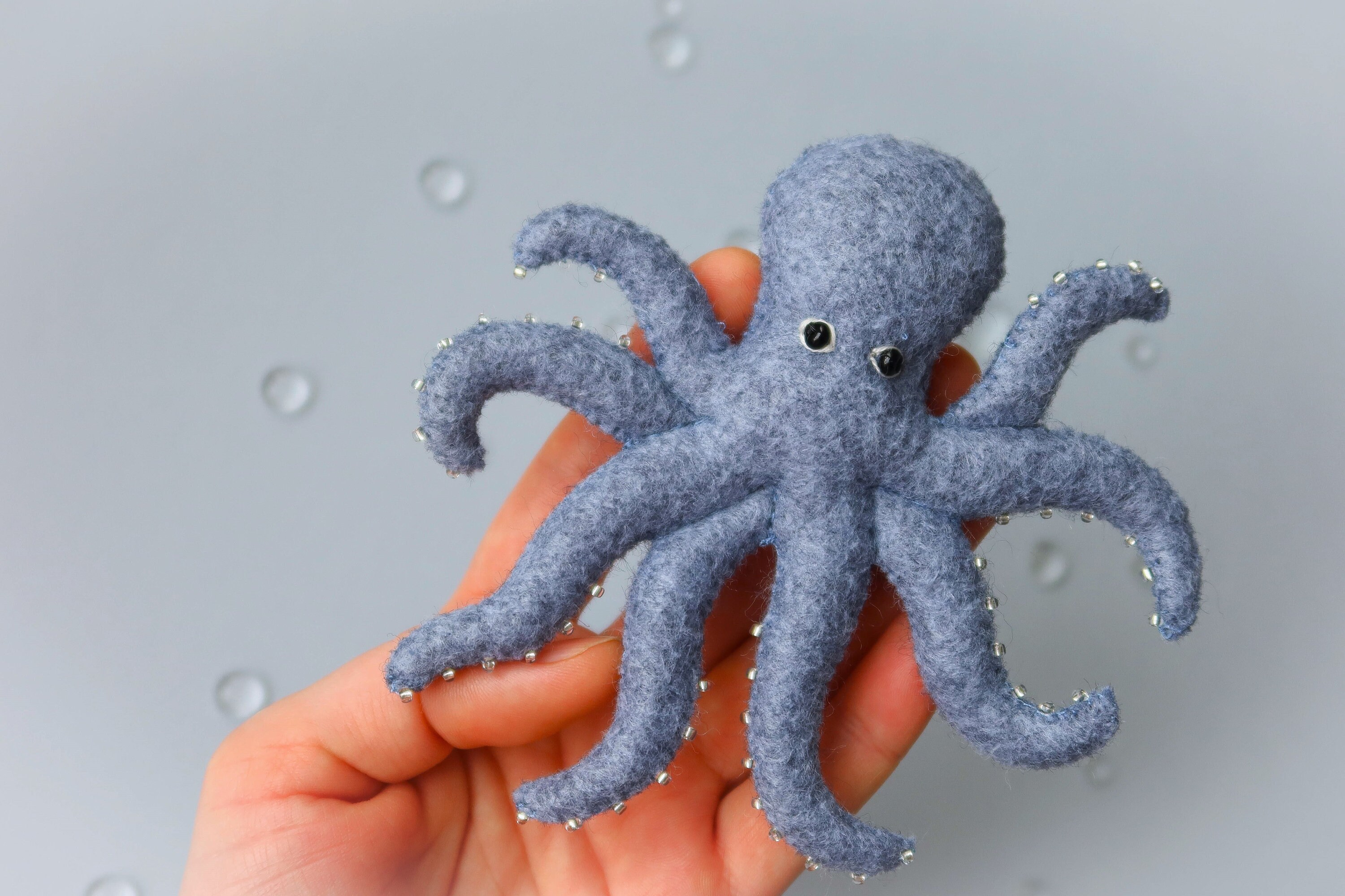Felt Octopus Sewing Pattern PDF SVG Sea Creatures Felt Etsy
