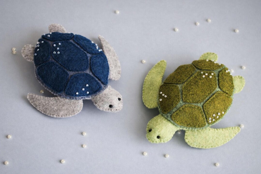 Felt Sea Turtle Sewing Pattern, Felt Ornament, Ocean Pattern, SVG PDF ...