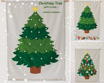 Advent Calendar PATTERN | Christmas Tree felt Pattern | countdown calendar | Christmas decor pattern | felt christmas clearance