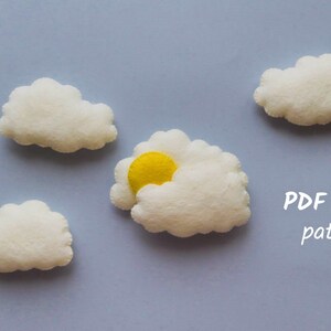 Tree, Clouds, Sun Sewing Pattern, PDF SVG Felt Patterns, Baby Mobile ...