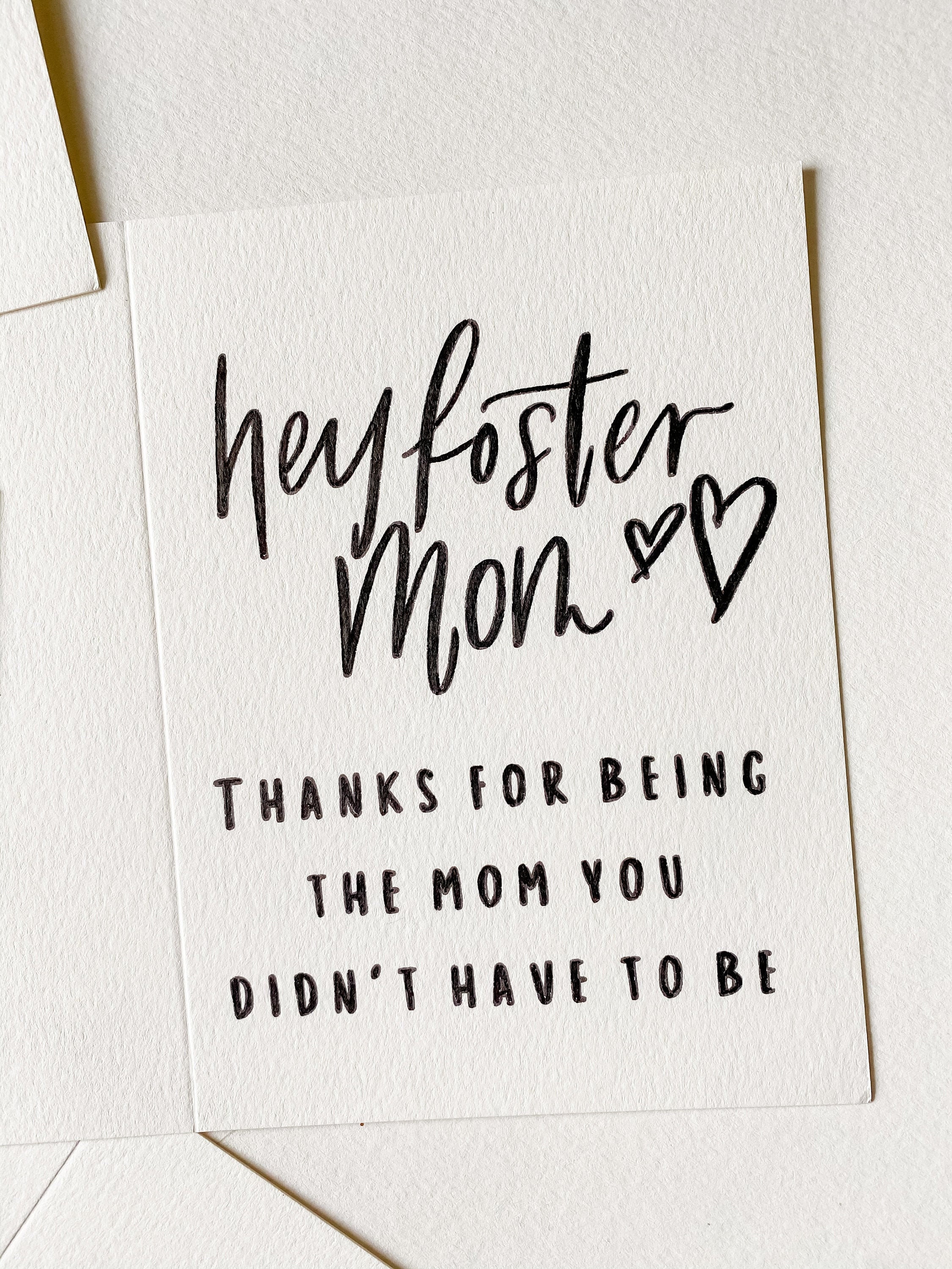 Foster Mom Card Foster Care Card Greeting Card with | Etsy