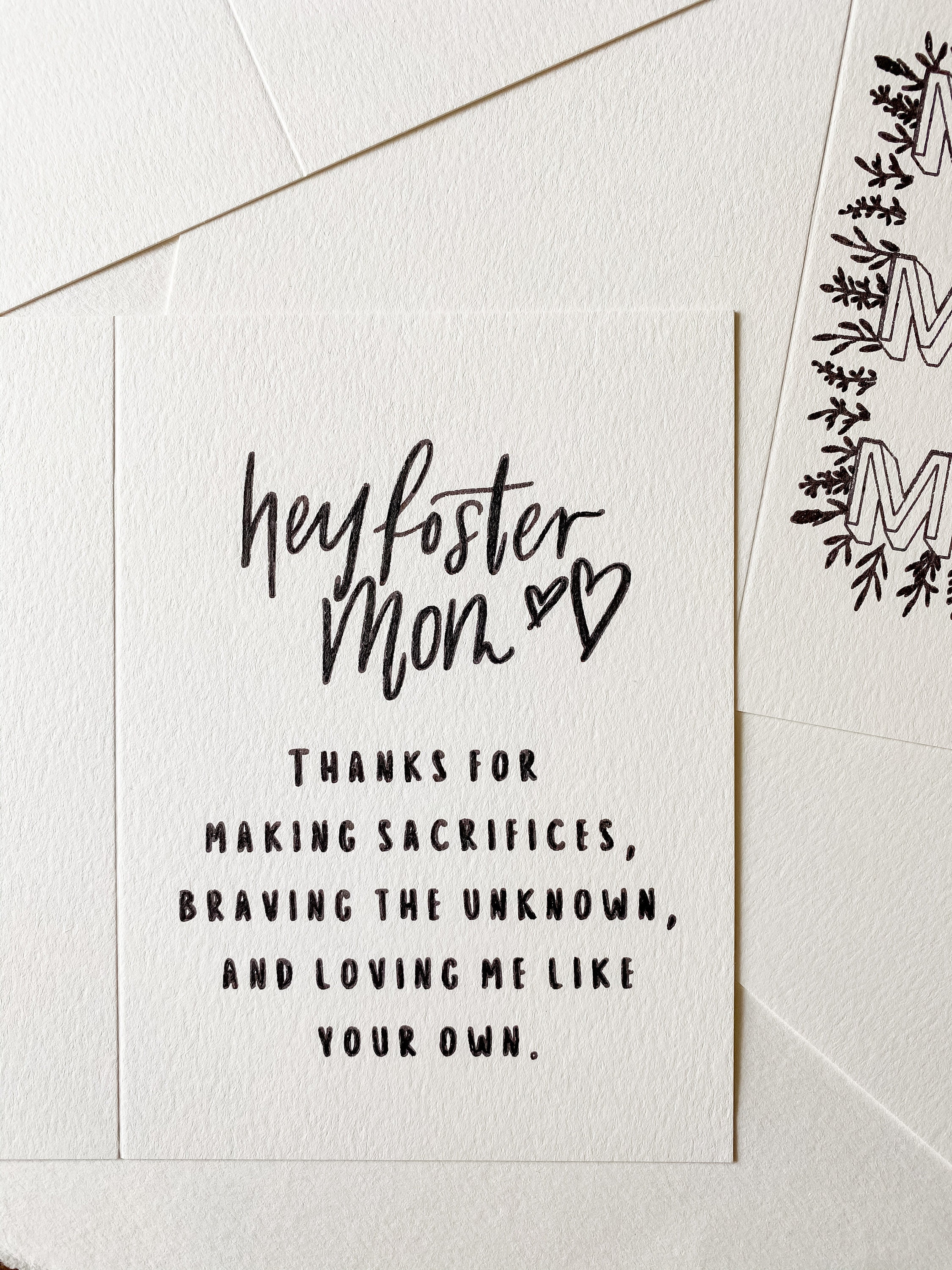 Foster Mom Card Foster Care Card Greeting Card with Etsy