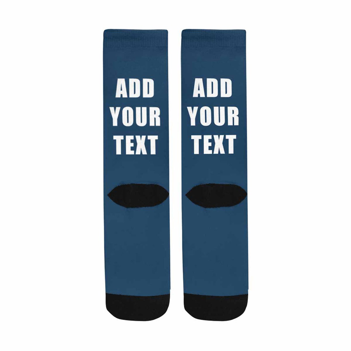Personalized Socks Custom Printed for Men Add Your Text Custom Etsy