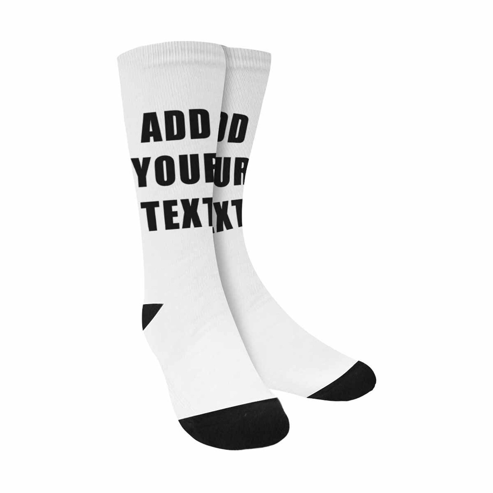 Personalized Socks Custom Printed for Men Add Your Text Custom Etsy
