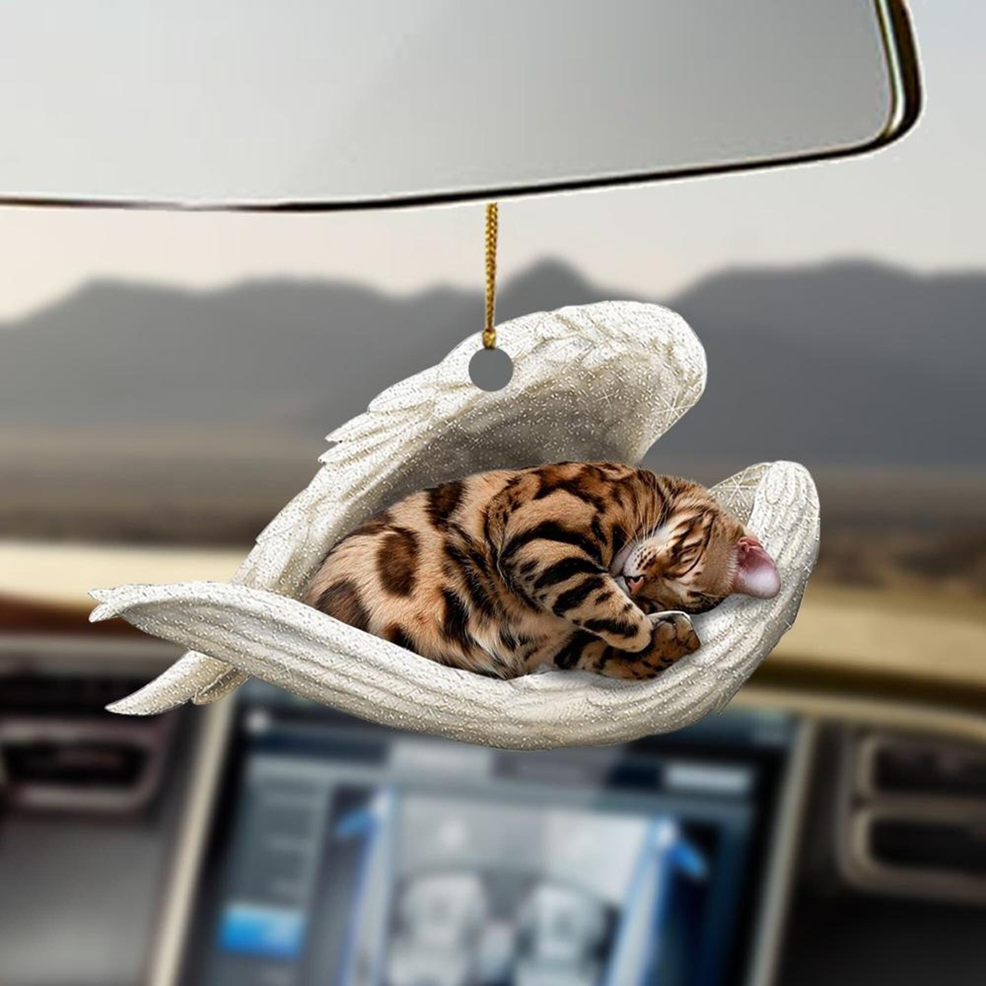 Bengal sleeping angel Bengal lovers cat moms ornament Etsy