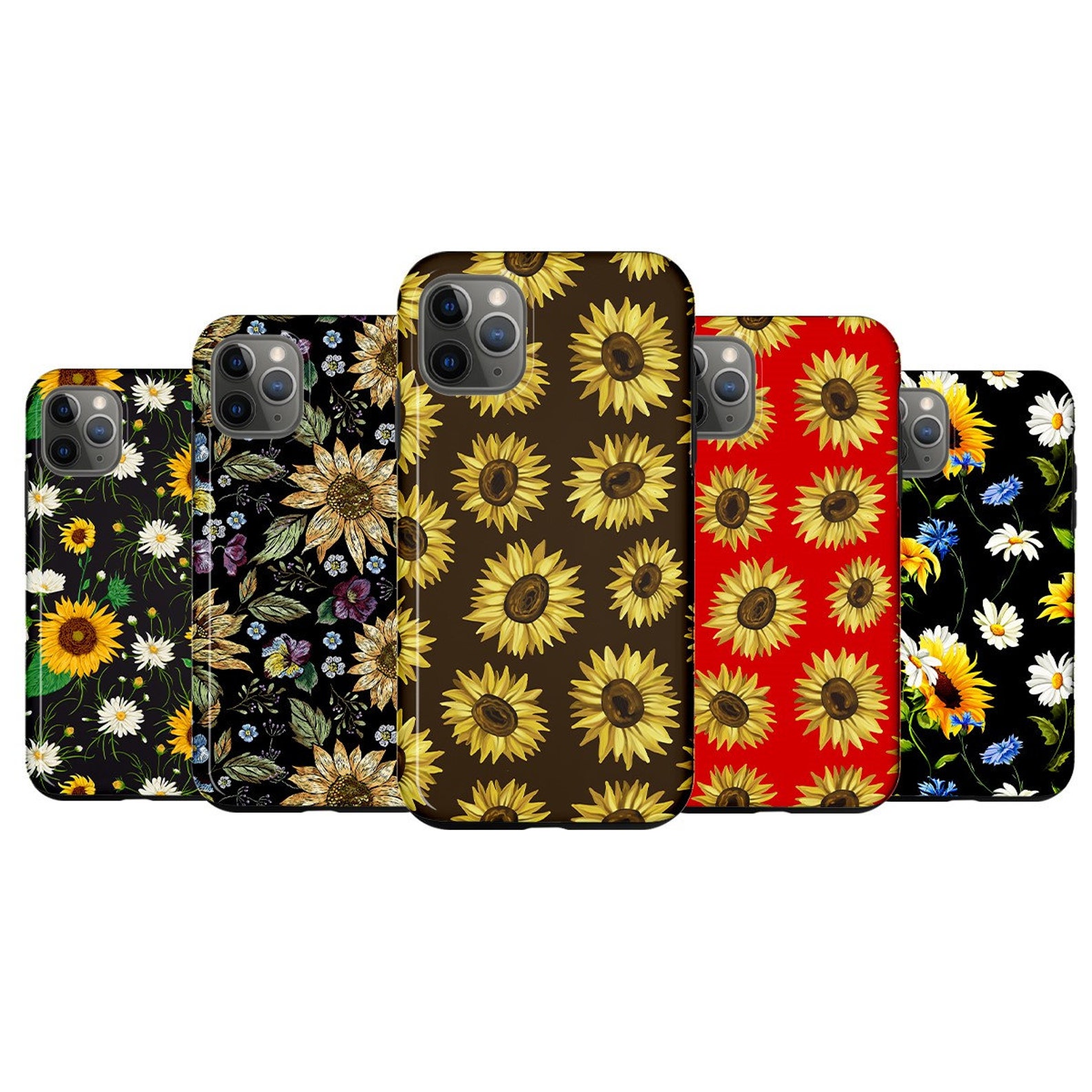 Abstract Flower Phone Case Floral Style Protective Cover For Etsy