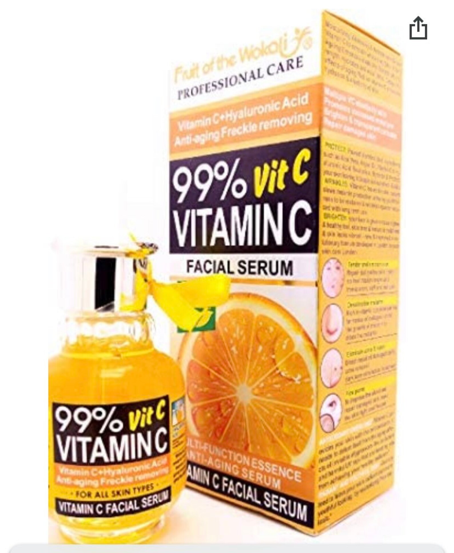 Fruit Of The Wokali Professional Care 99.9 Vitamin C Facial Etsy