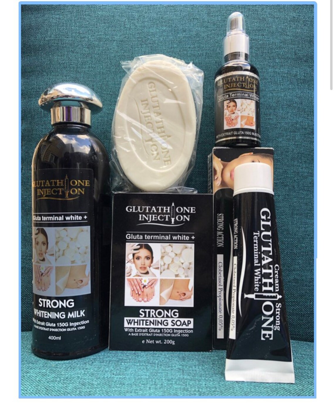 4 Pieces Glutathione Injection Strong Whitening Milk Lotion Etsy